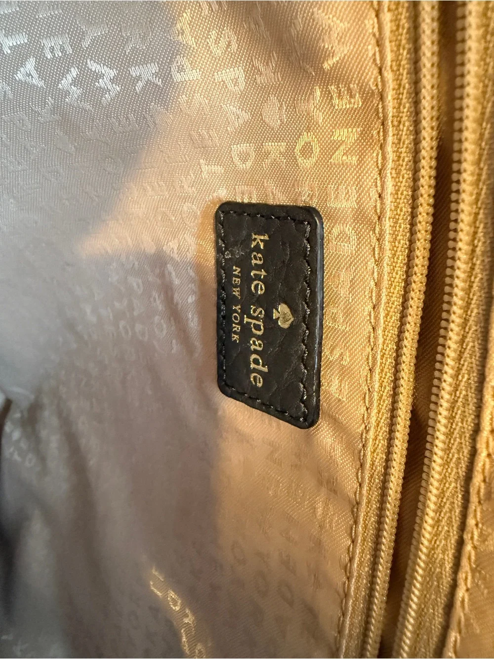 kate spade Pebbled Leather Tote in Black